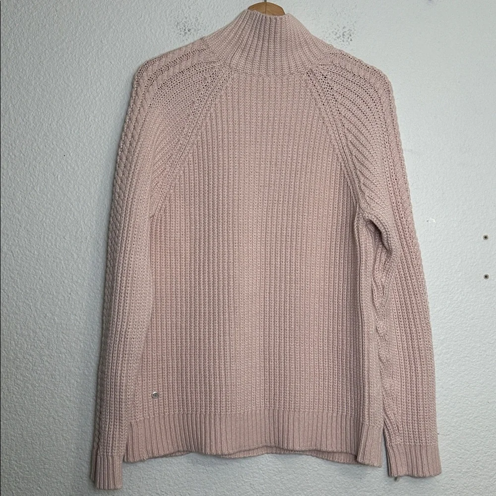 Lululemon Turtleneck Cable Knit Sweater‎ Size 8 Cabincore Chunky Bring the Cozy